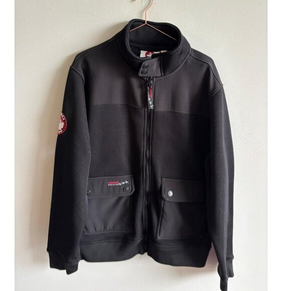 Canada Weather Gear Mens Super Triple Goose Full Zip Outdoor Jacket Black Size L - Picture 1 of 12